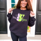 Pink Goes Good With Green Sweatshirt - Black