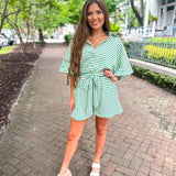 Here To Stay Romper - Green