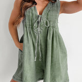 Tied Romper with Pockets