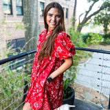 Bring On The Sunshine Dress - Red