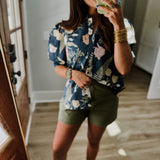Moving Through My Mind Top - Teal