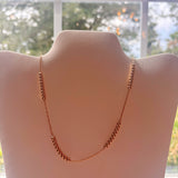 Water Resistant 5 Station 4mm beaded Necklace