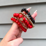 Mandy Red & Black Bracelet