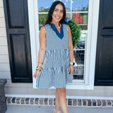 Mary Square | Newport Lined Up Dress - Navy