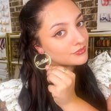 Gold Bulldog Spirit Hoop - Final Sale