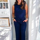 SPANX | Airessentials Sleeveless Jumpsuit - Timeless Navy