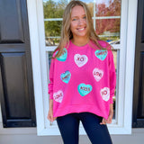 MARY SQUARE | Millie Sweatshirt - Candy Hearts