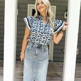 Tulum Top Navy