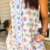 Through The Crowd Dress - Blue