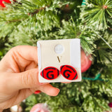Georgia "G" Football Stud Earrings - Final Sale