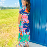 Tropic Livin Maxi Dress- Multi