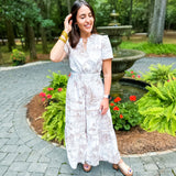 Coastal Serenity Midi Dress - Latte