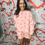 Polka Dot Short - Blush