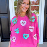 MARY SQUARE | Millie Sweatshirt - Candy Hearts