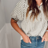 All Night Long Top - Olive