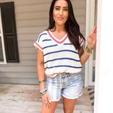 Simply Southern | Jeckyll Top - Blue Stripe