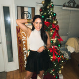 Hilty Mockneck Top - silver