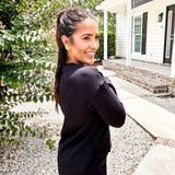 SPANX | AirEssentials Longsleeve Side Slit Top - Black