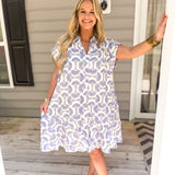 Take It All In Dress - Blue