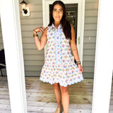 Through The Crowd Dress - Blue