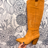 Unforgettable Boot - Camel Faux Suede