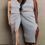 Sew In Love She's All That Fitted Two-Piece Skirt Set