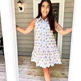 Through The Crowd Dress - Blue