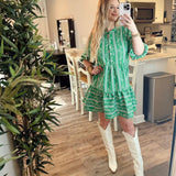 Riley Dress - Green Garden Lace