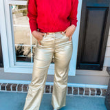 Molly Bracken|Golden Feels Pant- Gold