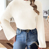 Mock Neck Long Sleeve Sweater