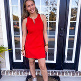 SPANXshape™ Get Moving Zip Front Dress- Red