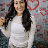 Mesa Lace Top- Cream