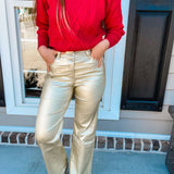 Molly Bracken|Golden Feels Pant- Gold