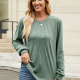 Round Neck Long Sleeve T-Shirt