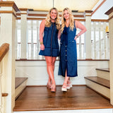 Southern Charm Dress - Navy