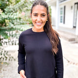 SPANX | AirEssentials Longsleeve Side Slit Top - Black