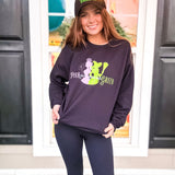 Pink Goes Good With Green Sweatshirt - Black