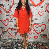 Making My Way Dress - Scarlet