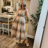 Naomii Midi Dress - Taupe
