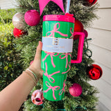 MARY SQUARE | 40oz Stainless To-Go Tumbler - Bows