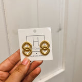 Gold Single Link Hoop- Final Sale