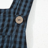 Plaid Wide Strap Wide Leg Overalls