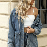 Button Up Long Sleeve Denim Jacket