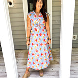 A Possibility Midi Dress - Light Blue