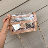 Quinn Quilted Clear Bag