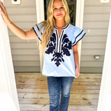 Open Minded Top - Blue