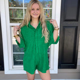 Lucky You Romper - Green