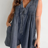 Tied Romper with Pockets