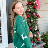 Green Rudolph Sweater - Final Sale