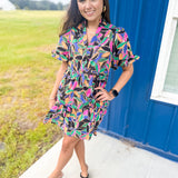 Colors In The Fall Dress - Multi